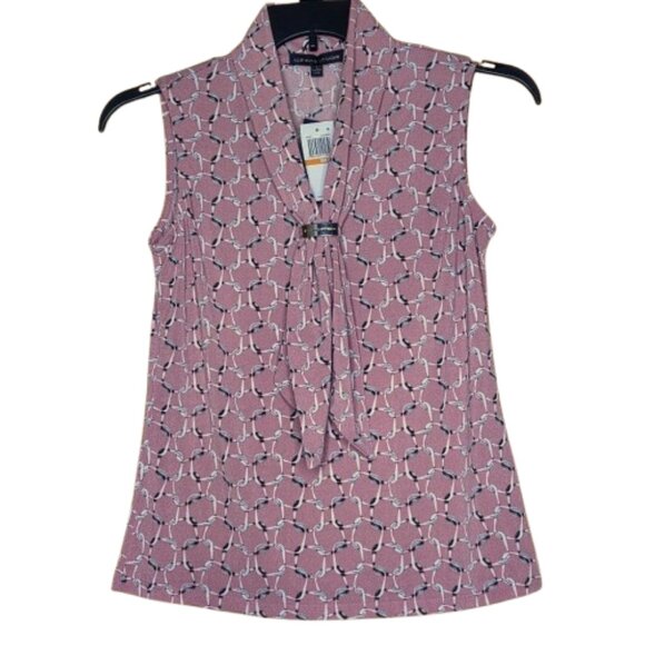 Adrienne Vittadini Tops - NWT Adrienne Vittadini Women's Sleeveless Draped Scarf Top